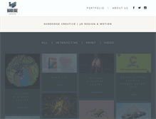 Tablet Screenshot of hardedgecreative.com